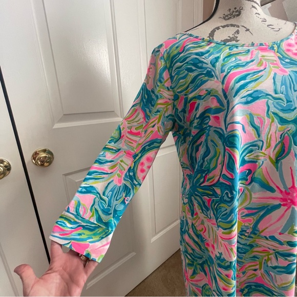 Lilly Pulitzer EUC Marlowe One in a Melon Dress L - Picture 2 of 6